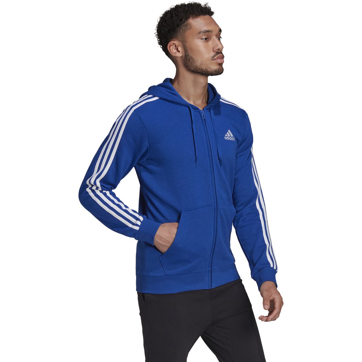 Adidas Essentials SPORT Kapuzenjacke Terry 3-Streifen Herren | 2000 kaufen French