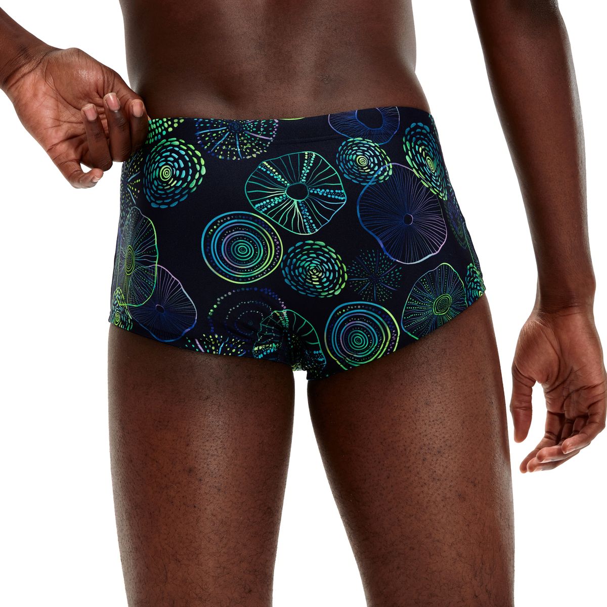 Speedo 17cm Club Training Allover Digital Brief Herren Badehose