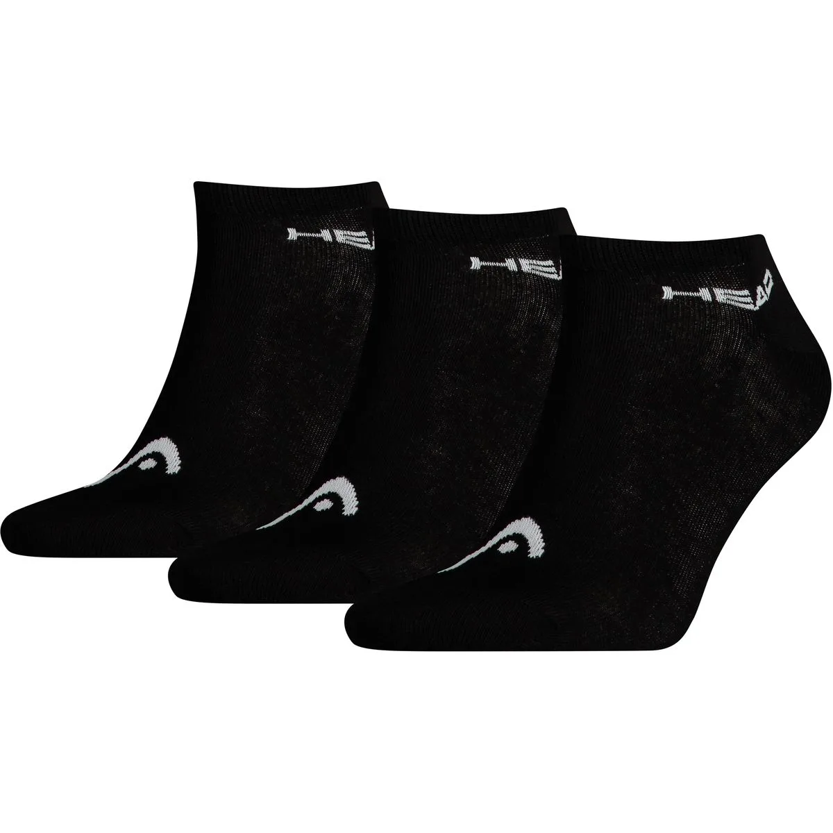 Head Sneaker 3er-Pack Socken, schwarz