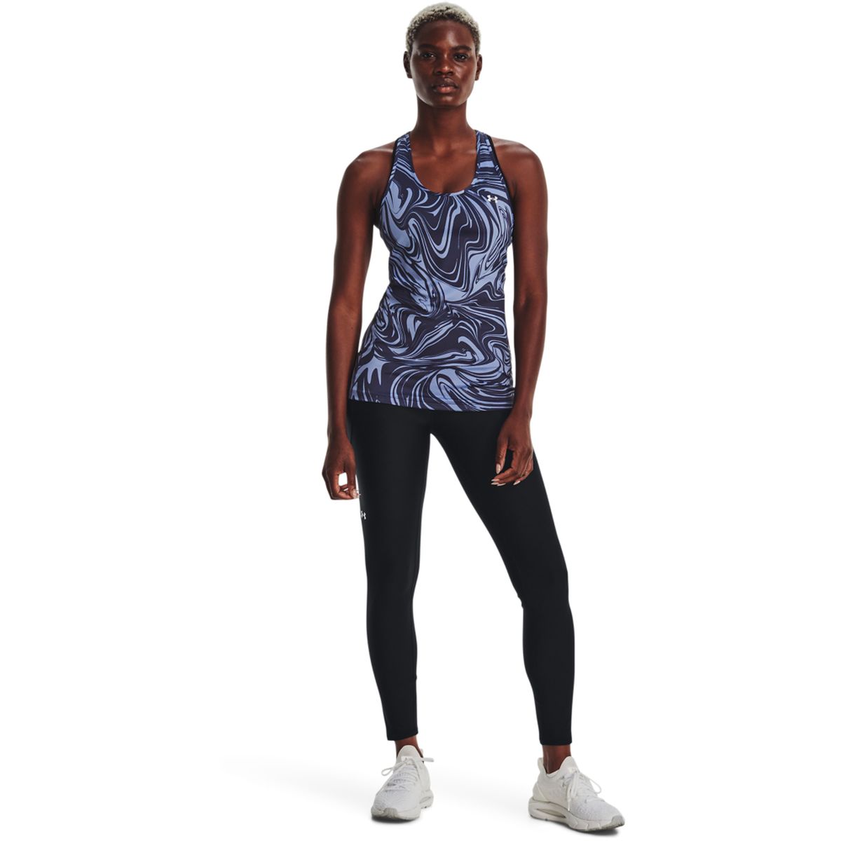 Under Armour UA HeatGear® Armour Racer Print Gry Damen T-Shirt