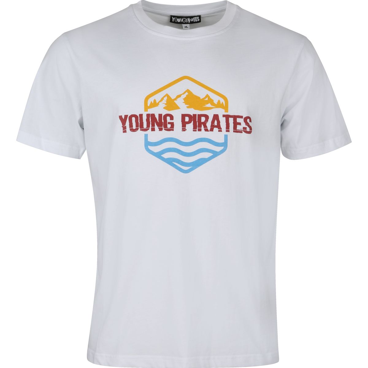 Young Pirates Mountains and Waves T Herren Poloshirt