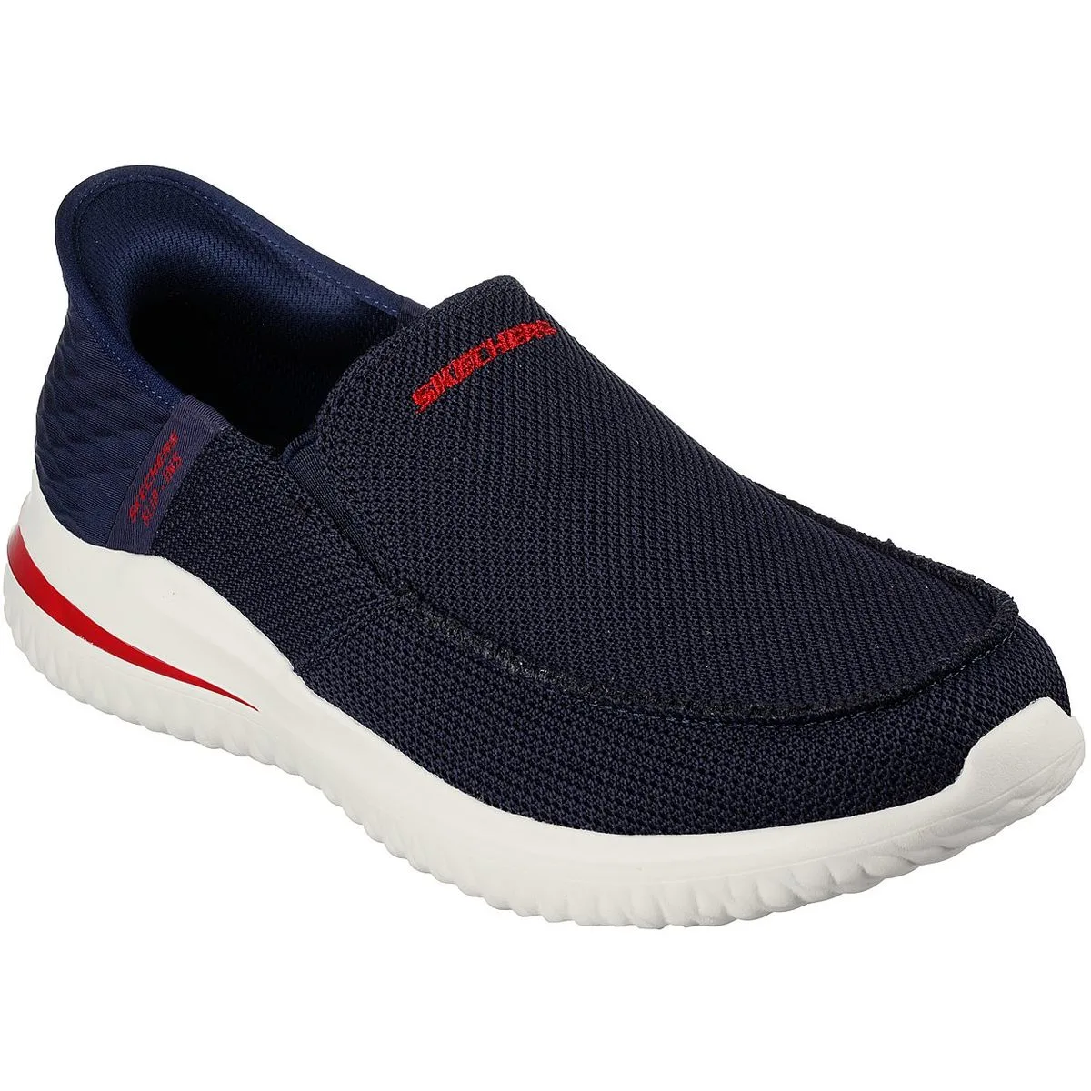Skechers Delson 3.0 - Cabrino Herren Slipper, blau, Größe 40 EU