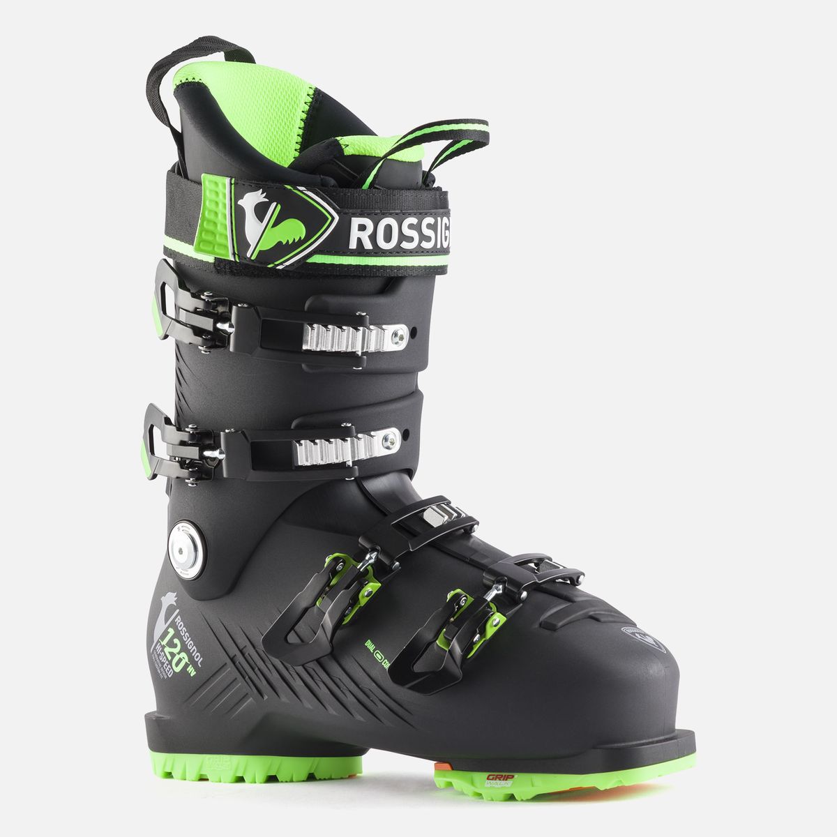 Rossignol Hi-Speed 120 HV GW- Black Green Herren Alpinskischuhe