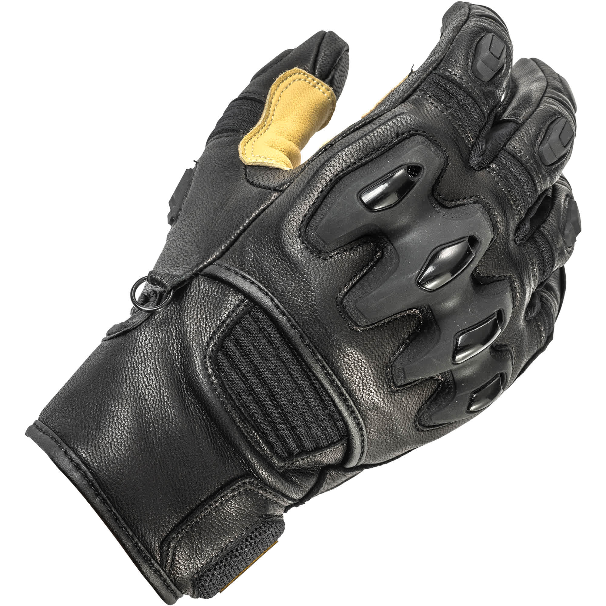 Halvarssons Flon Leather Gloves - Black / Tan
