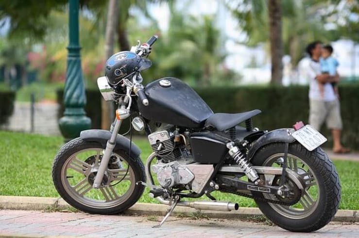 storing motorcycle in living room