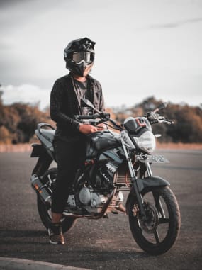 What should I look for when buying a motorcycle helmet