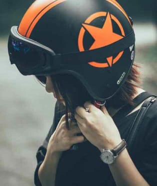 How to Strap a Motorcycle Helmet