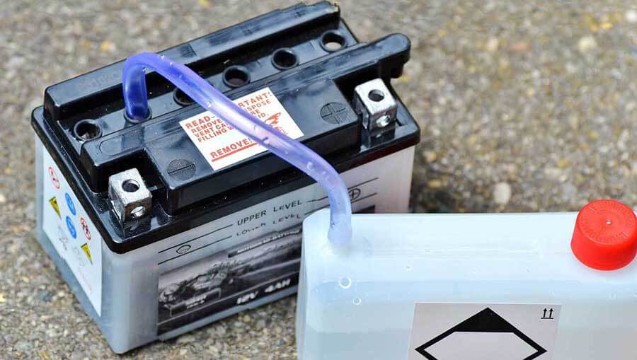 charging motorcycle battery