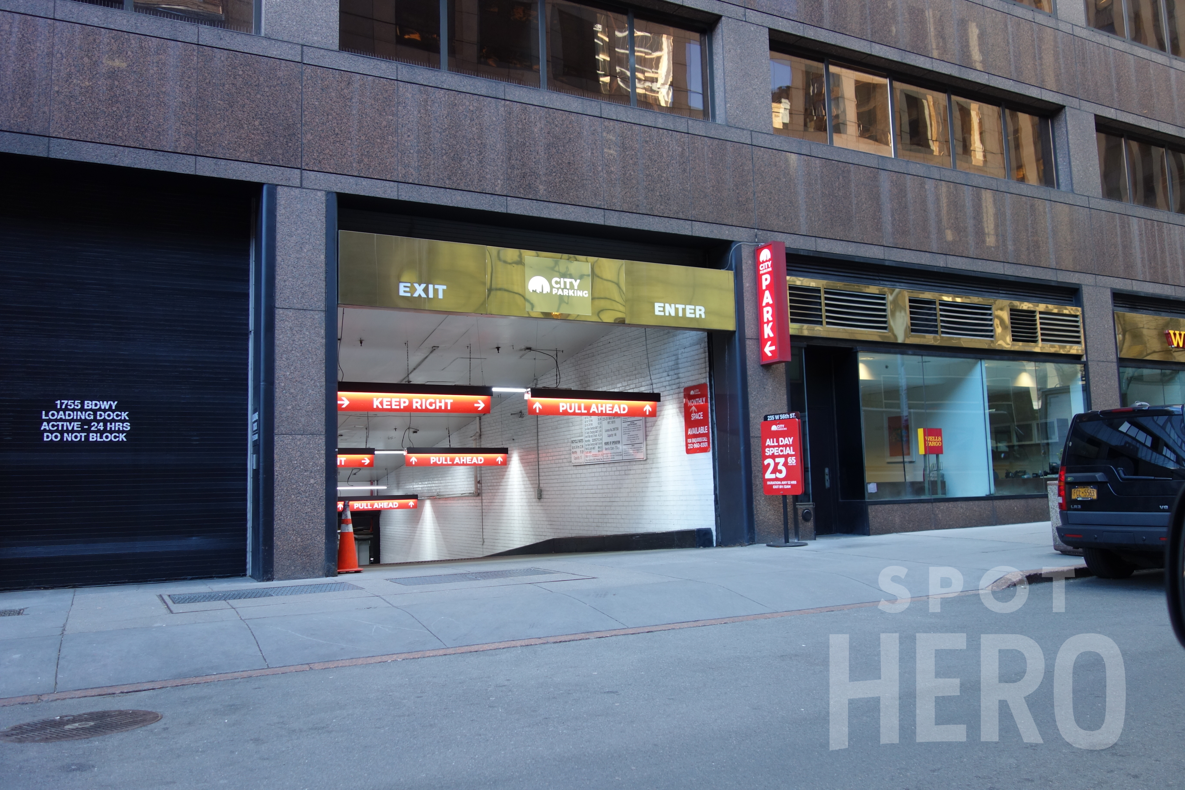 Photo of 225 W 56th St. (1755 Broadway) - Valet Garage