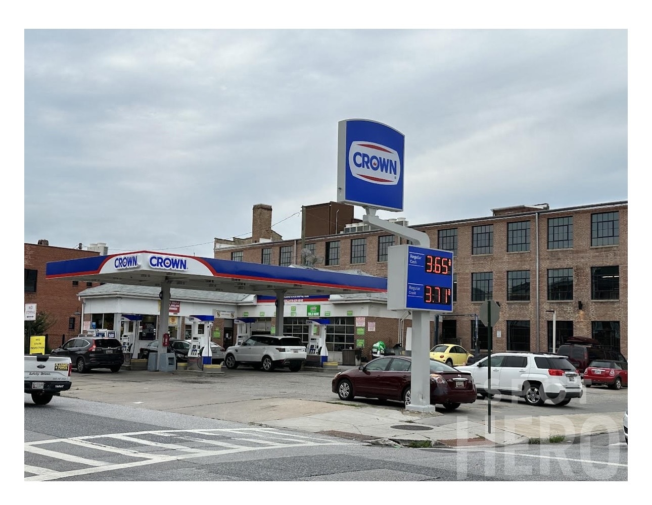 Photo of 1100 S Hanover St. - Crown Gas Station Lot