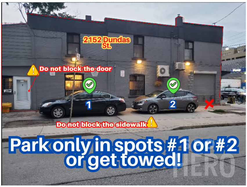 Photo of 2152 Dundas St. - Parallel Spot #1 or #2