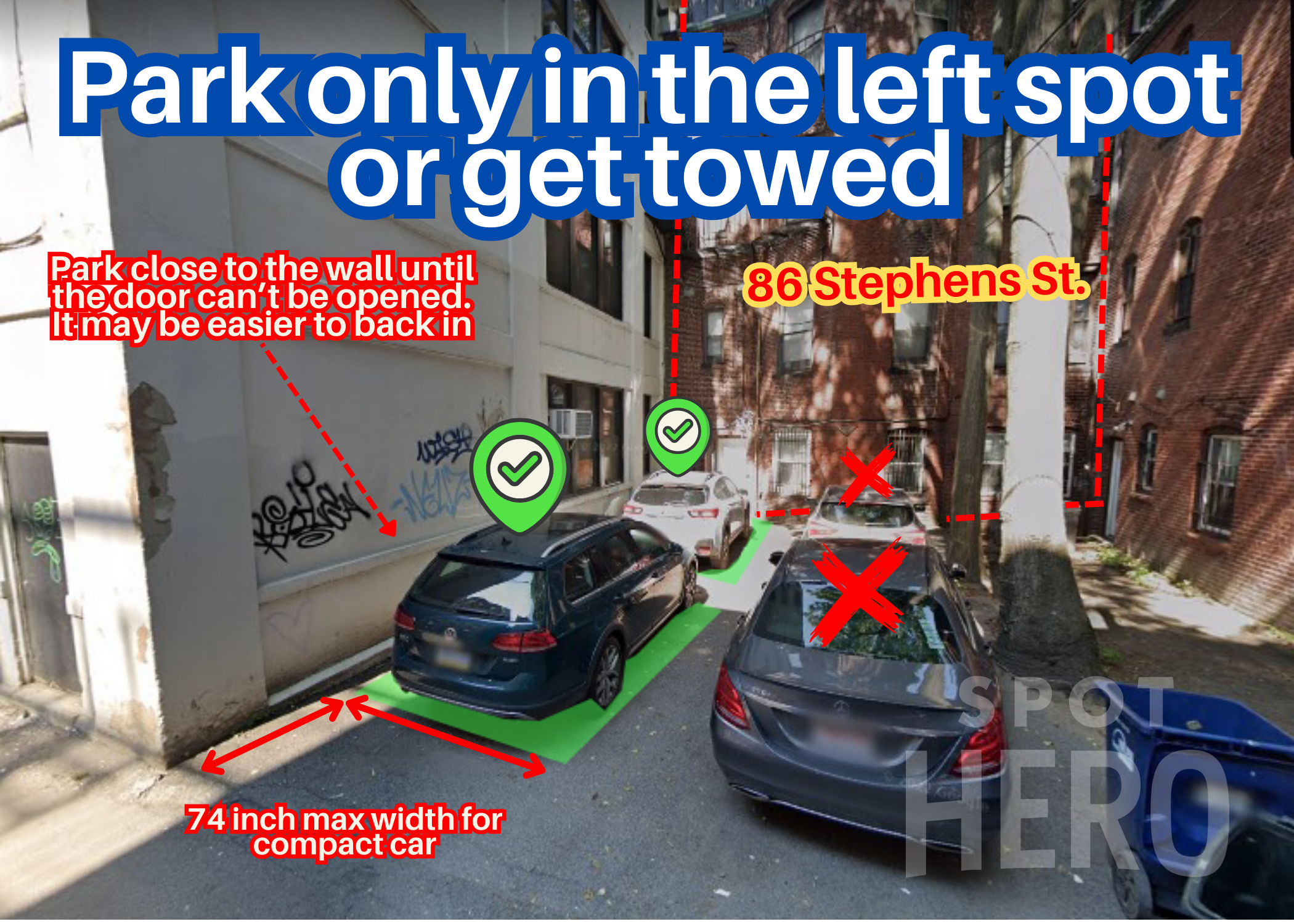 Photo of 86 Saint Stephen St. - Left Whole Tandem Spot