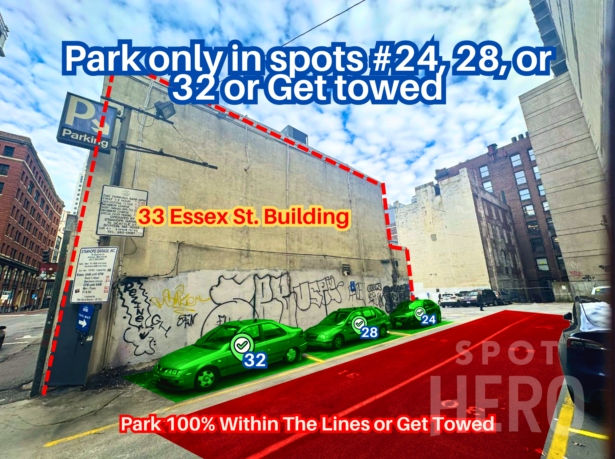 Photo of 33 Essex St. - Spots #24, 28 or #32 Only