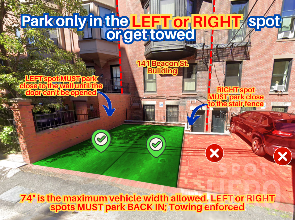 Photo of 141 Beacon St. - Left or Right Spot Only