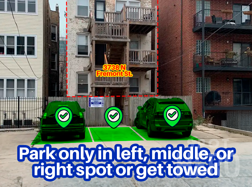 Photo of 3738 N Fremont St.- LEFT, MIDDLE, or RIGHT Spot Only