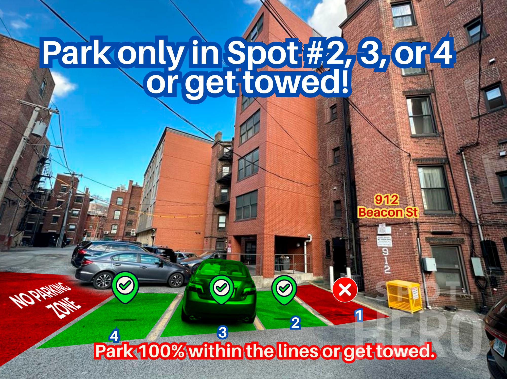 Photo of 912 Beacon St - Spot #2, 3 or 4 Only