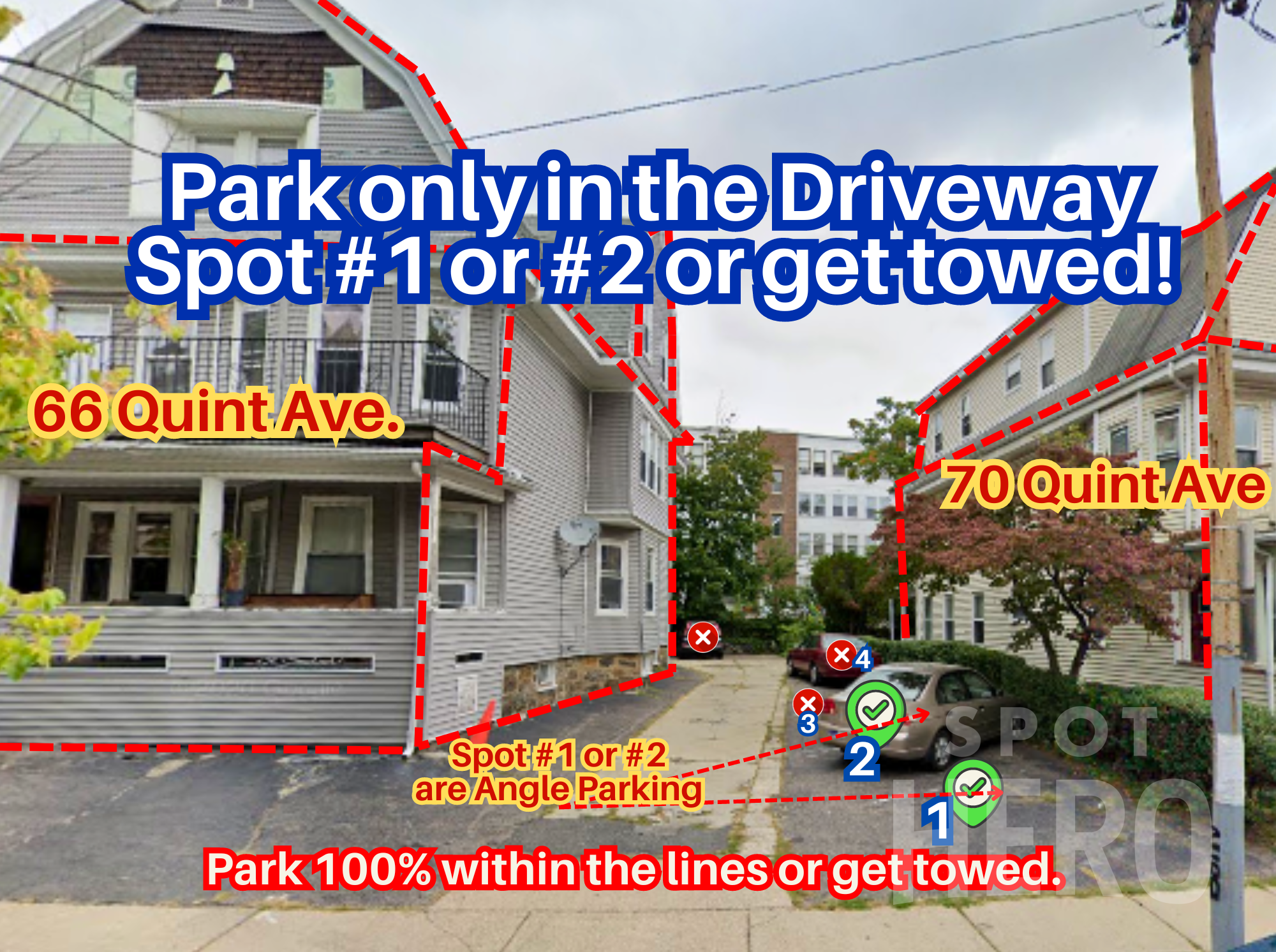 Photo of 66 Quint Ave. - Driveway Spots #1 or 2