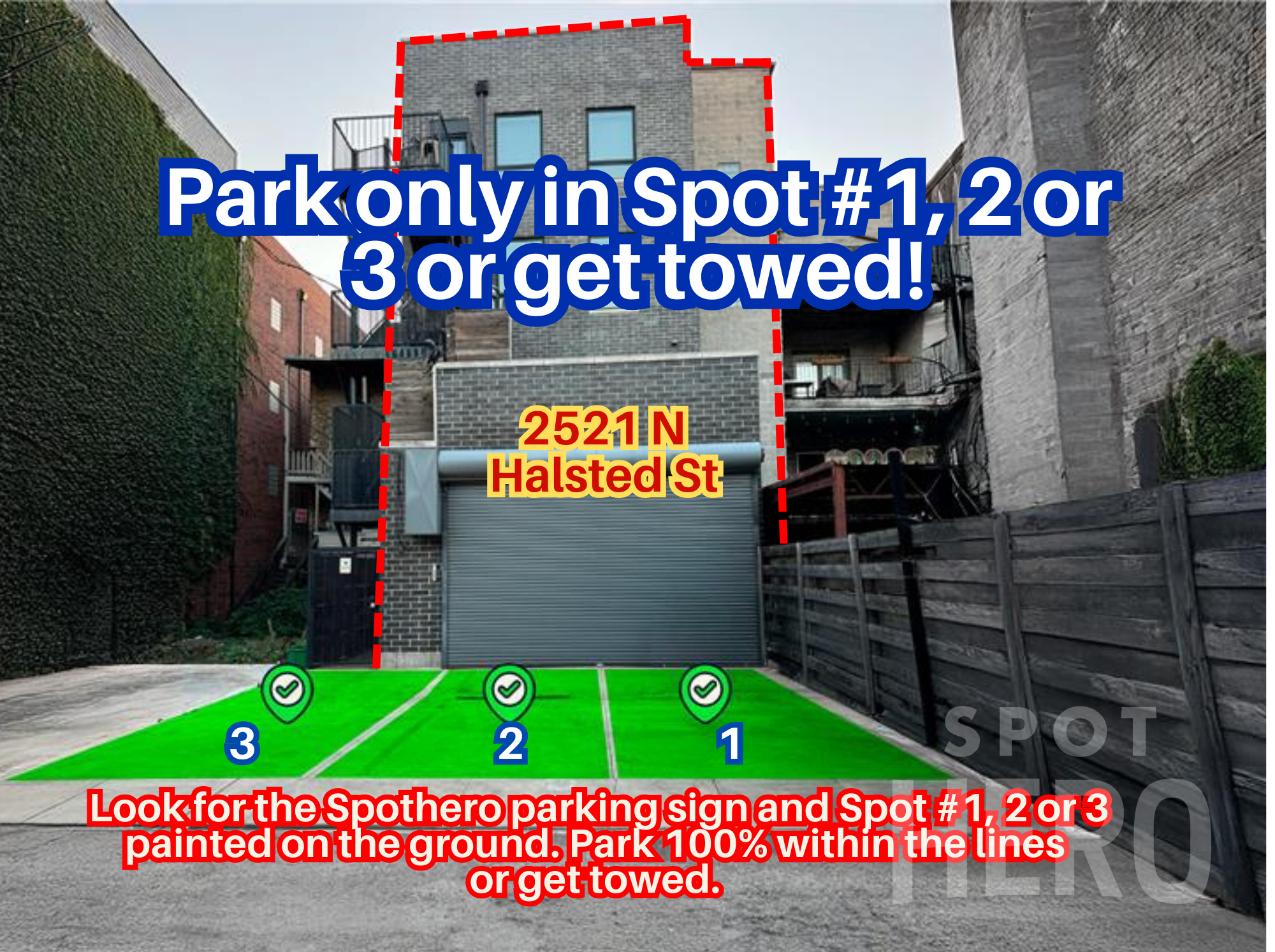 Photo of 2521 N Halsted St. - Spot #1, 2 or 3 Only