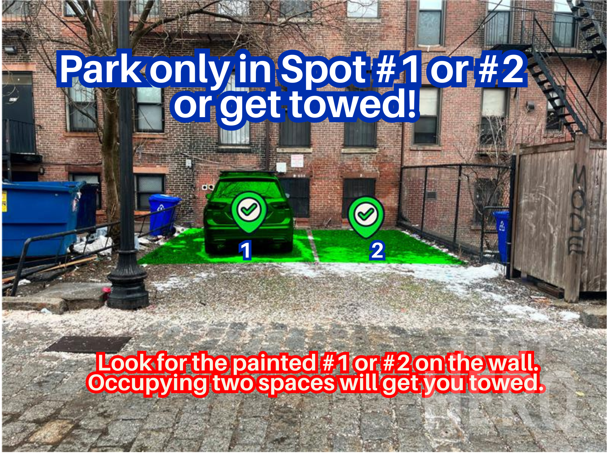 Photo of 669 Massachusetts Ave. - Spot #1 and #2
