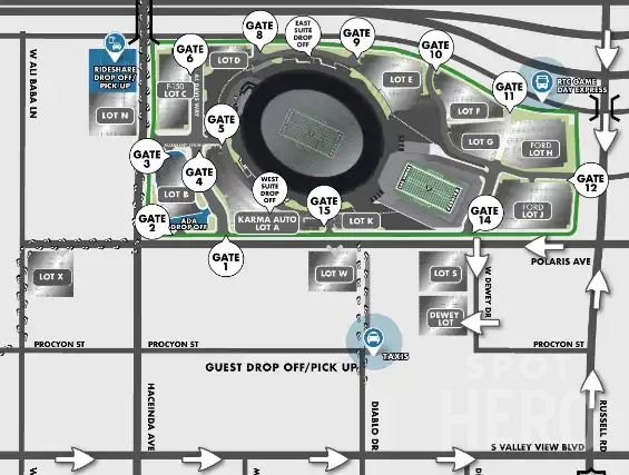 Photo of Dewey Lot – Official Allegiant Stadium Parking - 3530 W Dewey Dr. (Off Site)