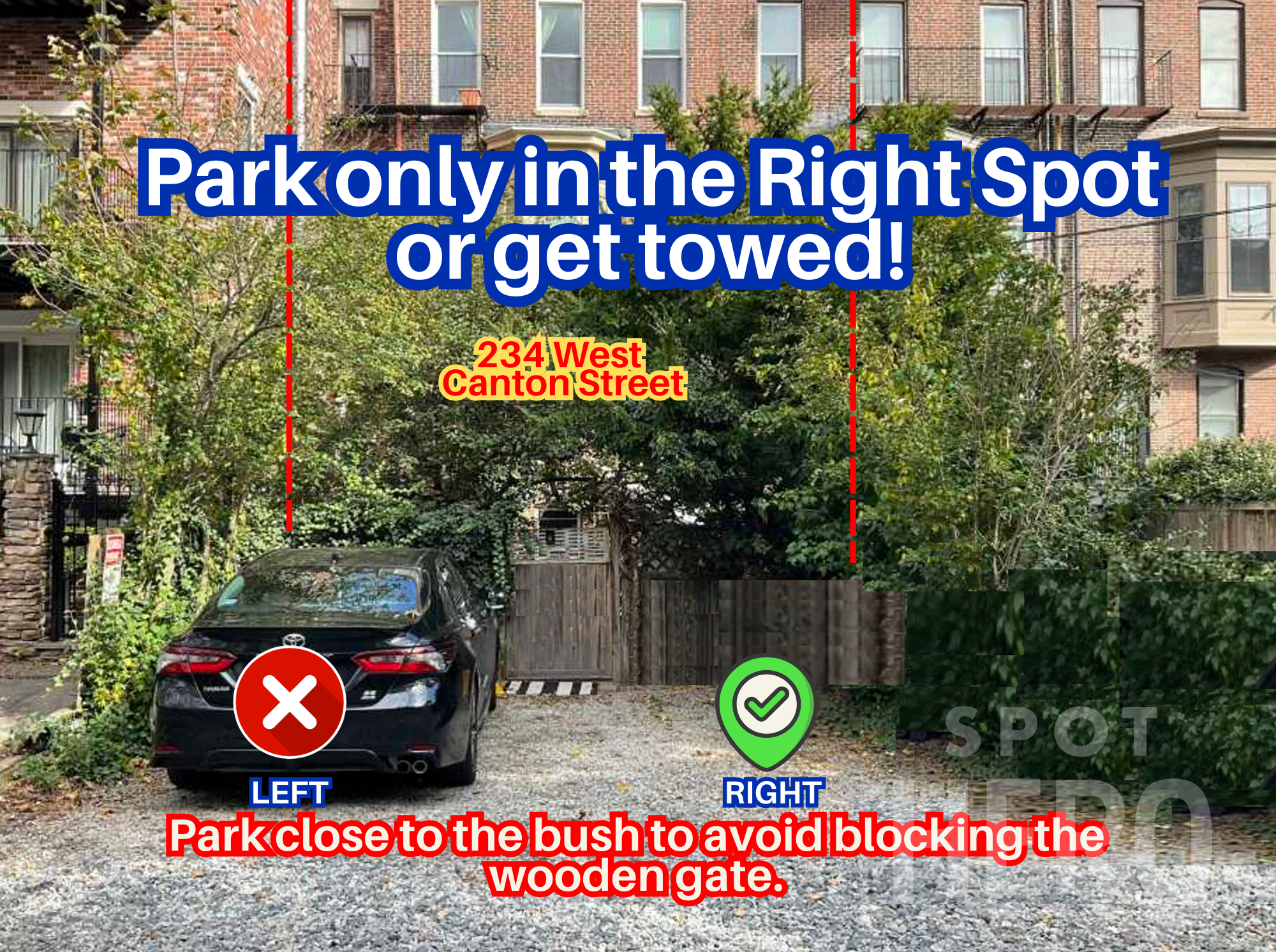 Photo of 234 W Canton St. - Right Spot Only