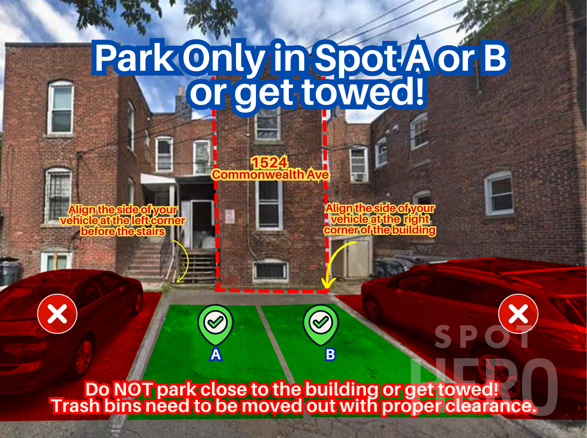 Photo of 1524 Commonwealth Ave. - Spot A or B only