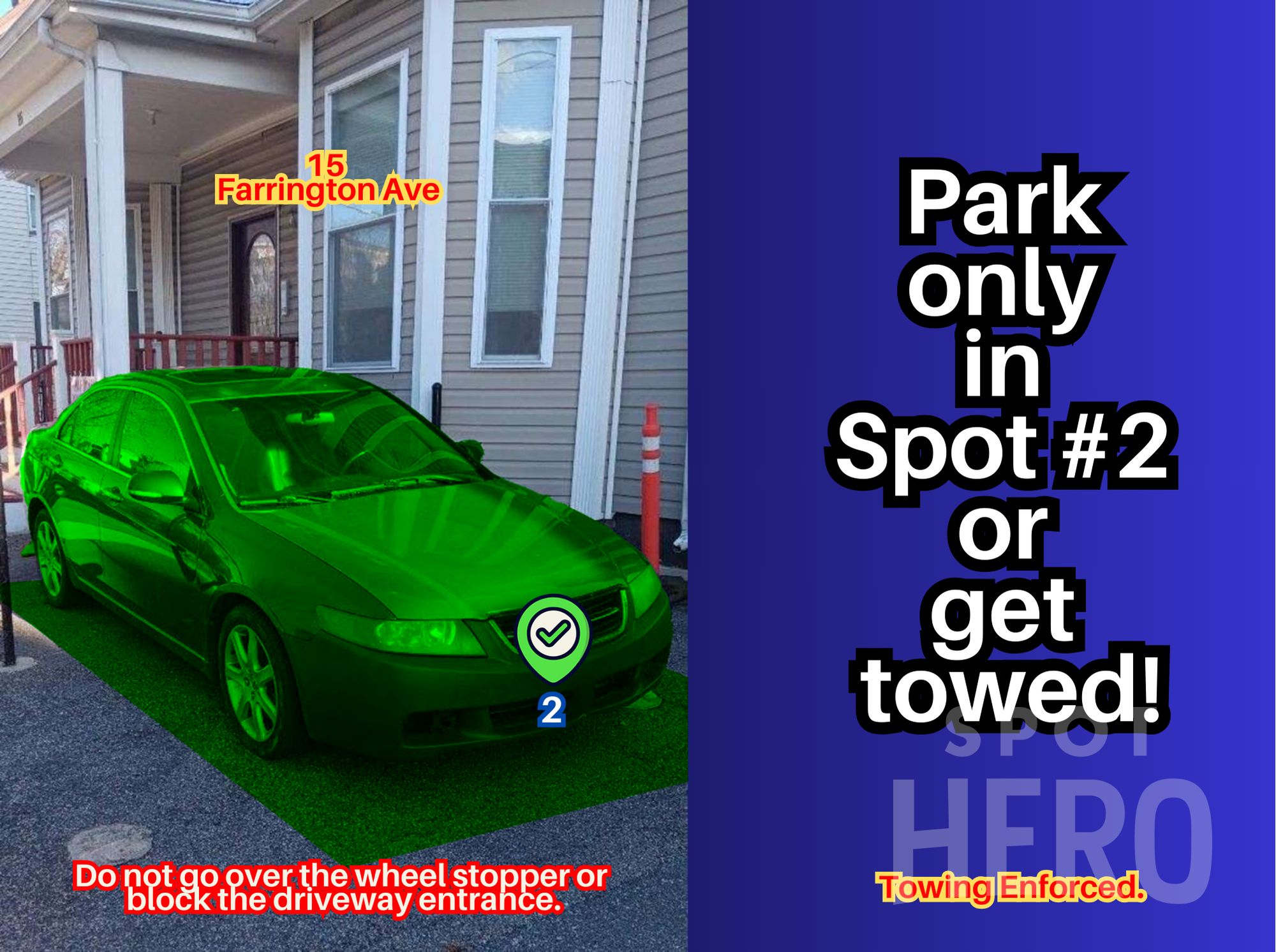 Photo of 15 Farrington Ave. - Spot #2, #9, or #10 Only