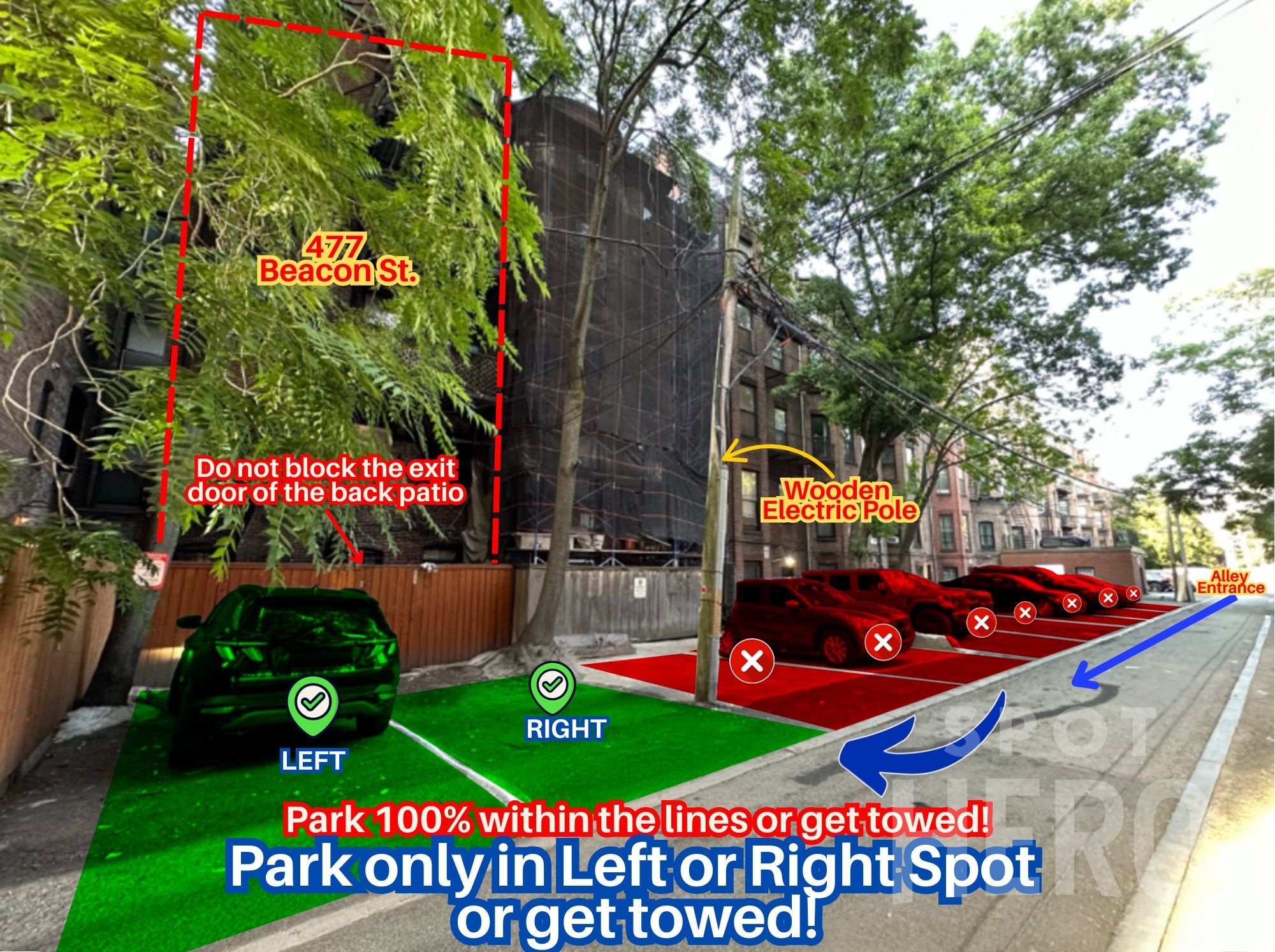 Photo of 477 Beacon St. - Left or Right Spot Only