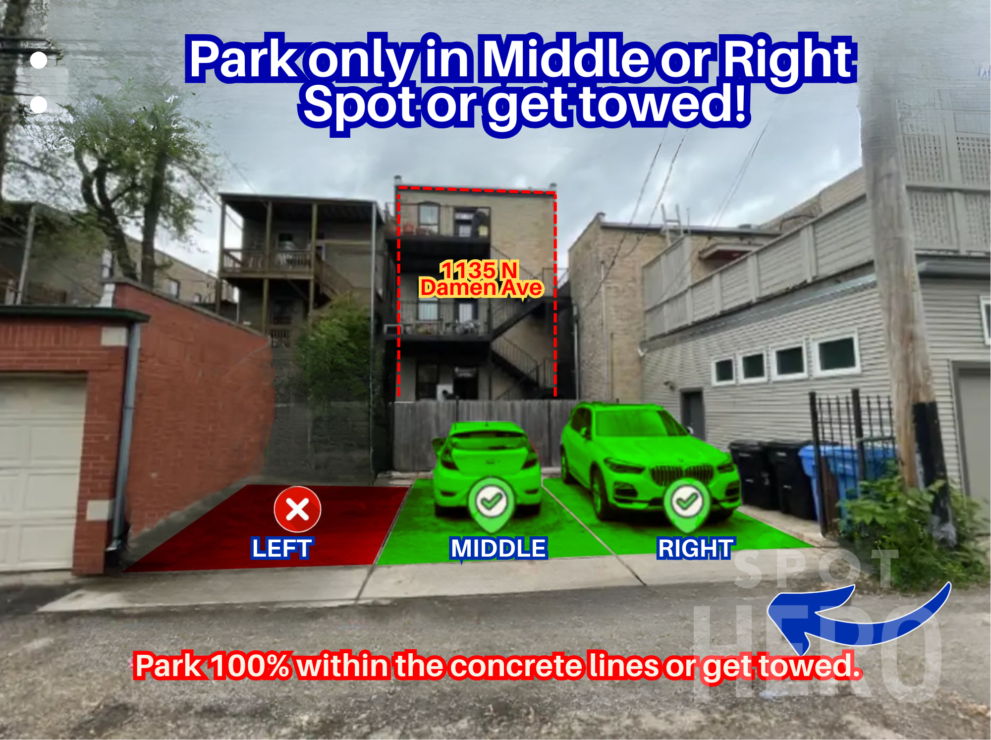 Photo of 1135 N Damen Ave. - Middle or Right Spot