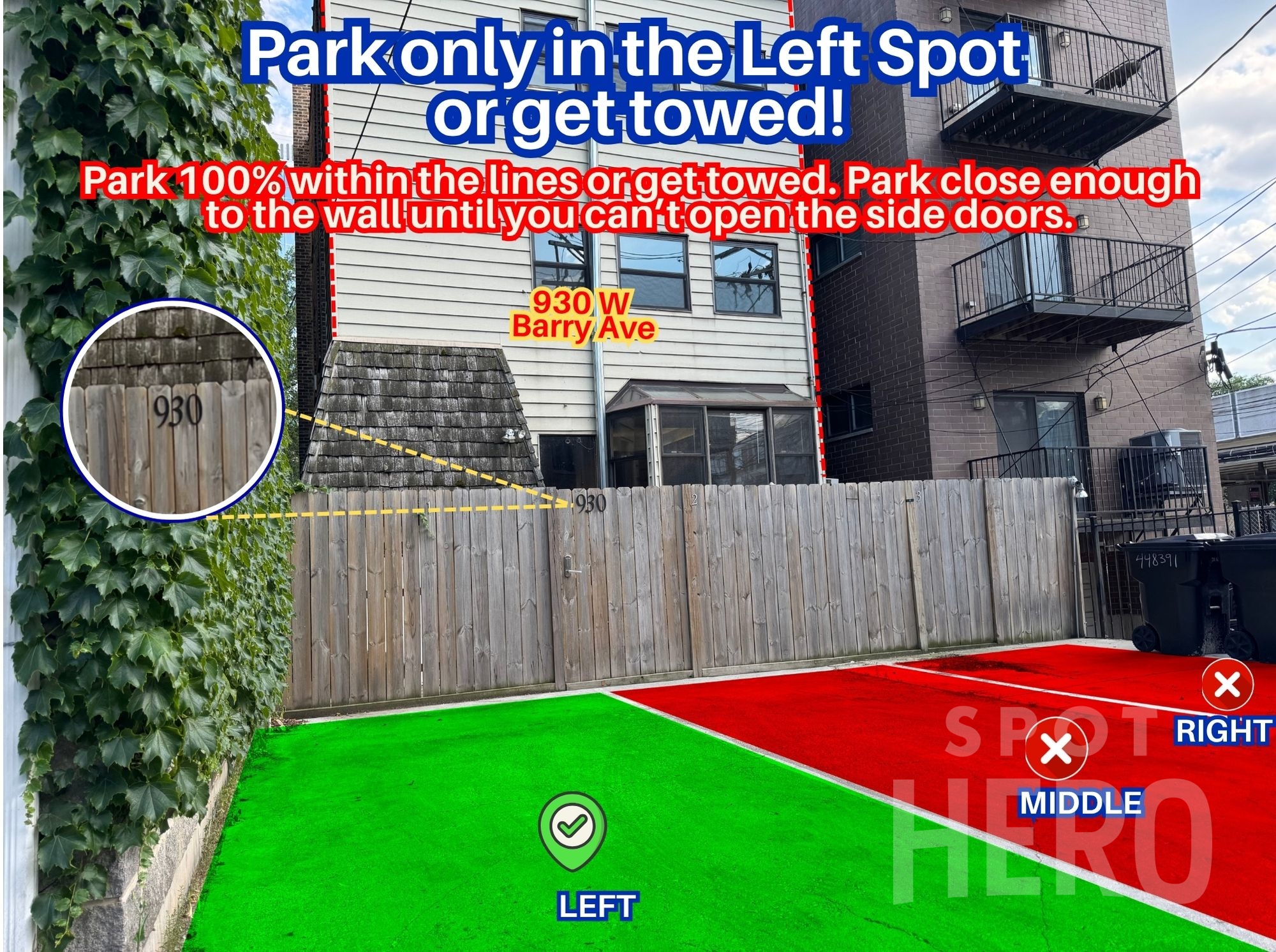 Photo of 930 W Barry Ave. - Left Spot Only