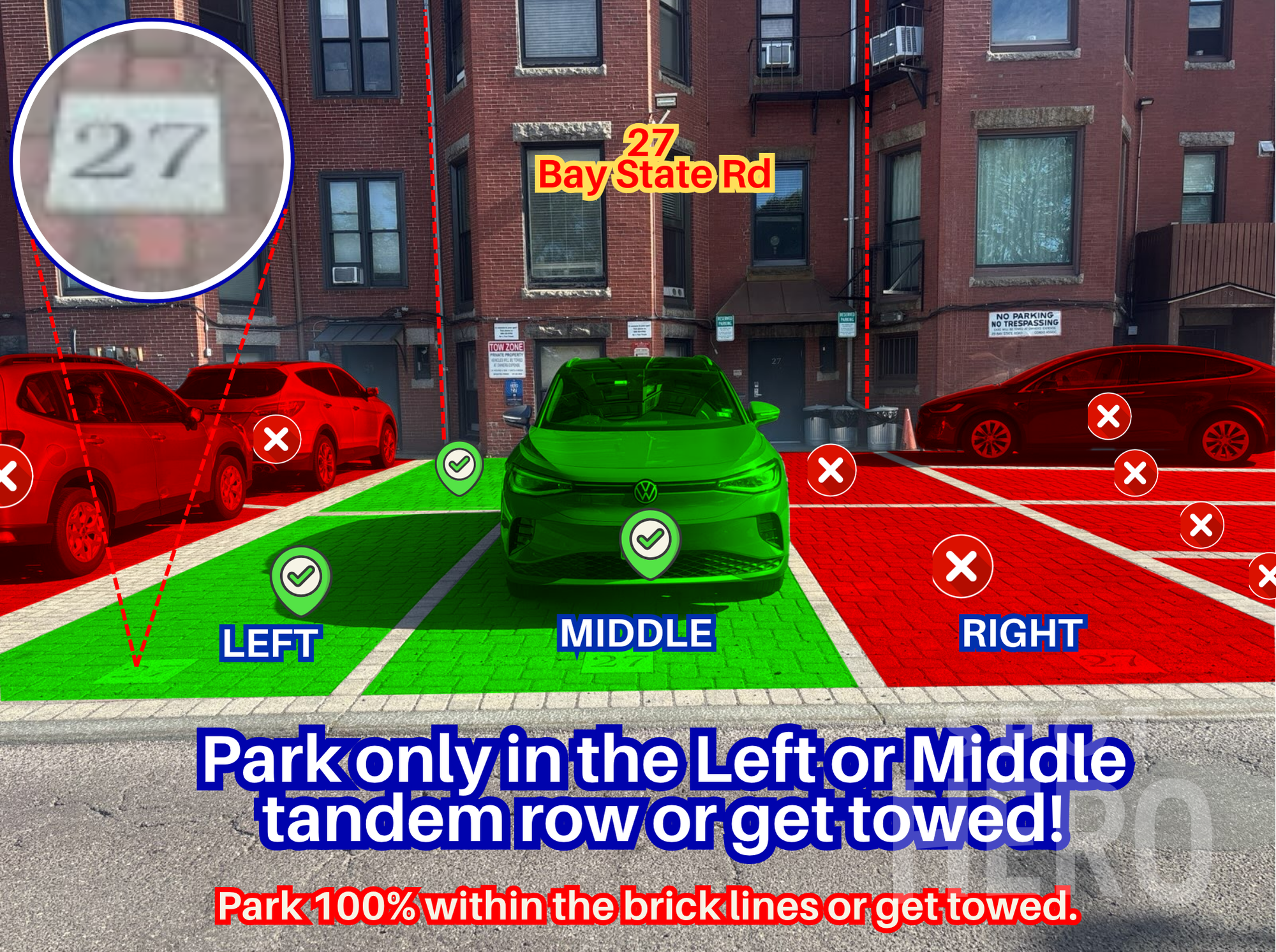 Photo of 27 Bay State Rd - Whole Tandem Row - Lot