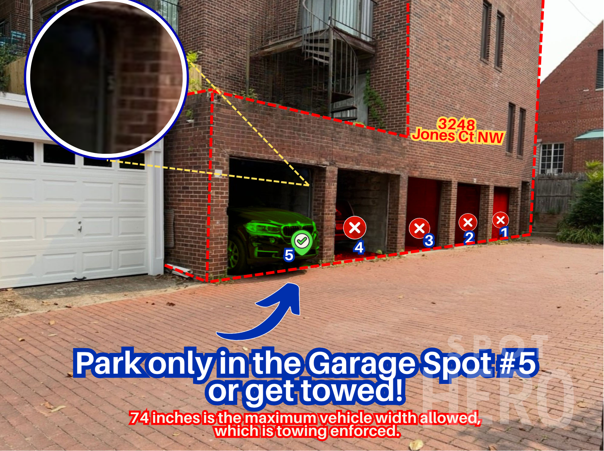 Photo of 3248 Jones Ct. NW (Cashell Alley NW) - Garage Spot #5 Only