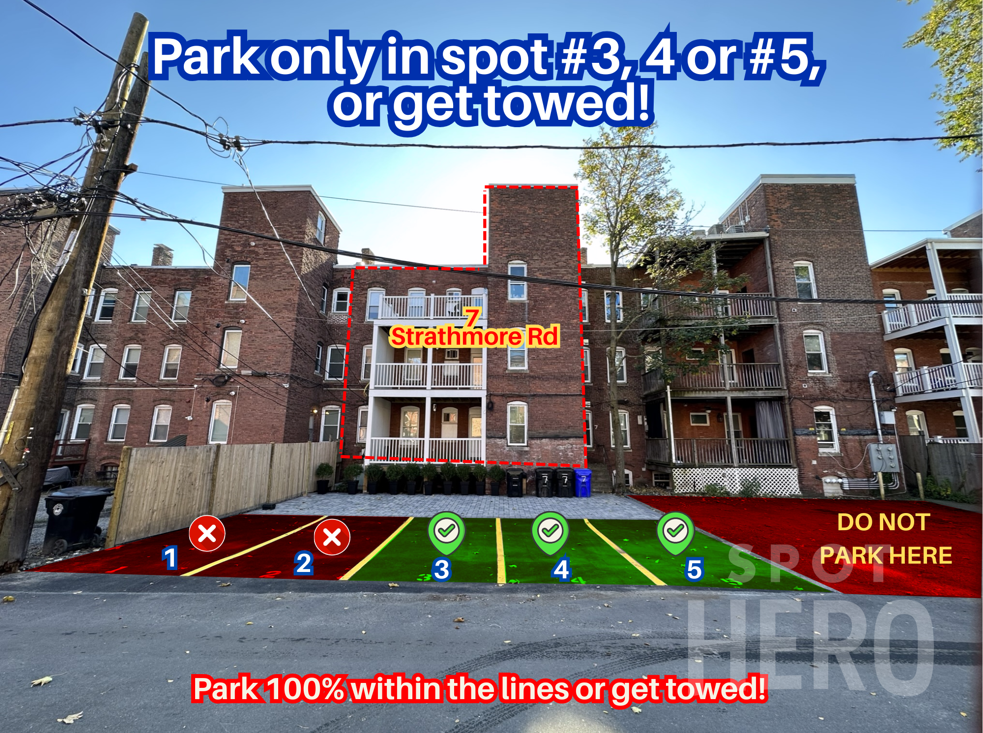 Photo of 7 Strathmore Rd. - Spots #3, #4 or #5 Only