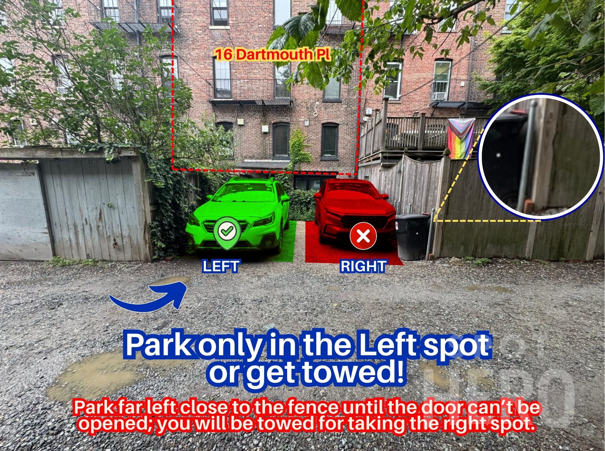 Photo of 16 Dartmouth Pl. - Left Spot Only