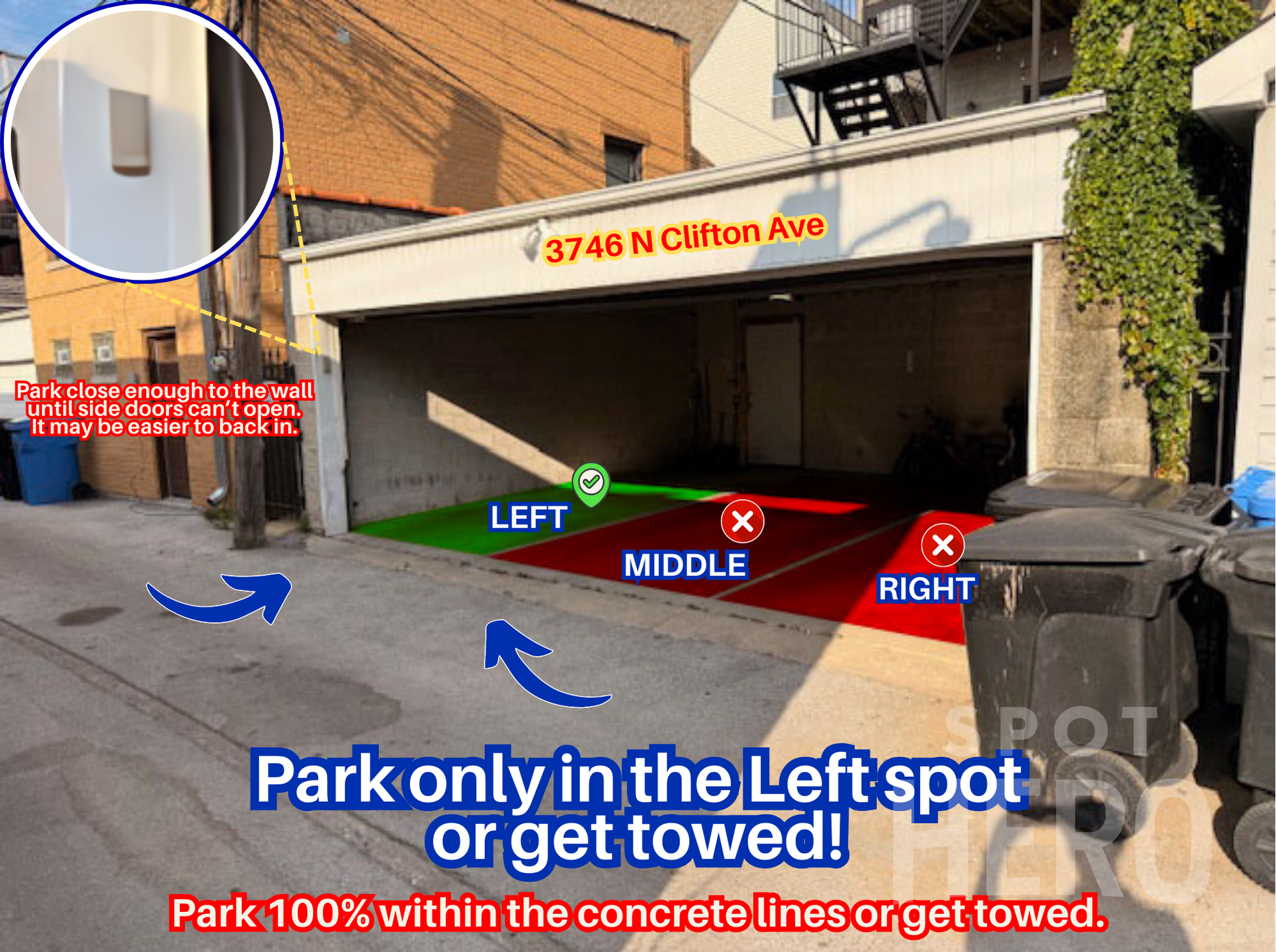 Photo of 3746 N Clifton Ave. - Left Garage Spot Only
