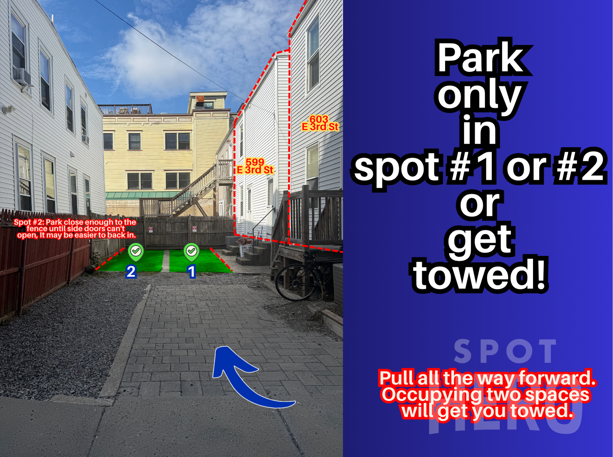 Photo of 599 E 3rd St. - Spot #1 or #2 Only