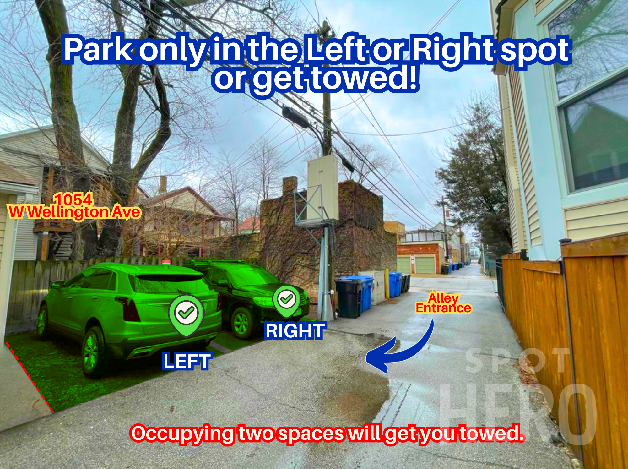 Photo of 1054 W Wellington Ave. - Left or Right Spot Only
