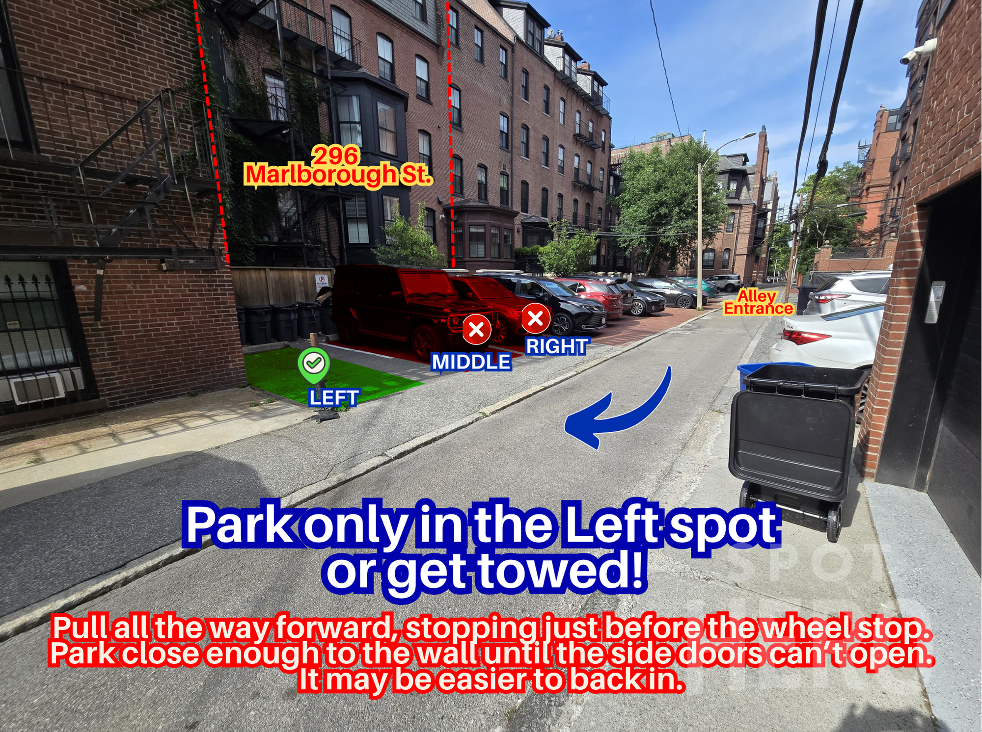 Photo of 296 Marlborough St. - LEFT Spot Only