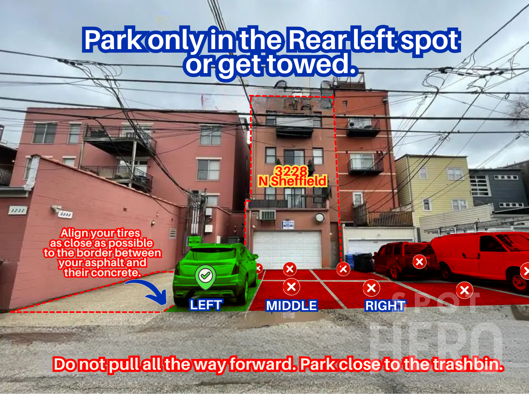 Photo of 3228 N Sheffield Ave. - Alley Spot