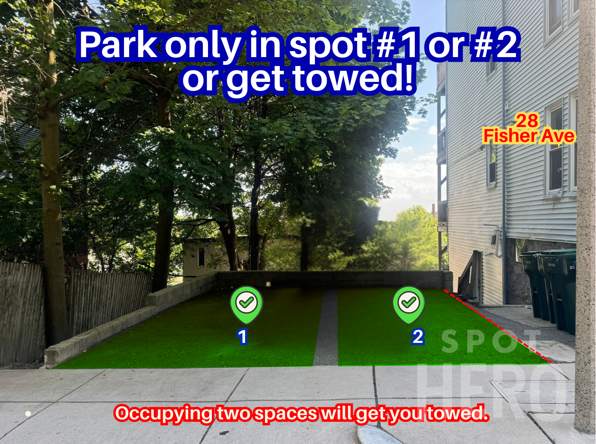 Photo of 28 Fisher Ave. - Spot #1 or #2 Only