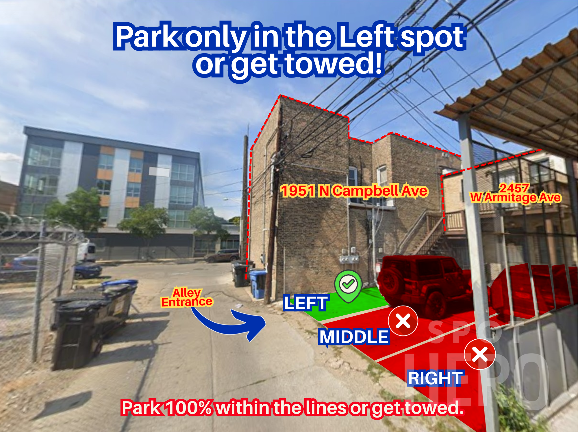 Photo of 2457 W Armitage Ave. - Alley Spot