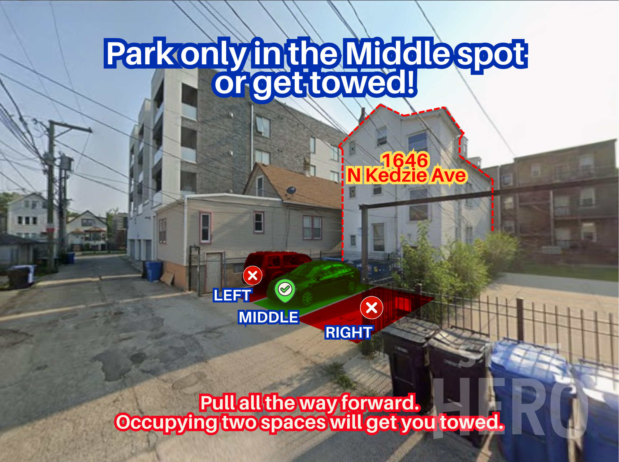 Photo of 1646 N Kedzie Ave. - Middle Spot Only