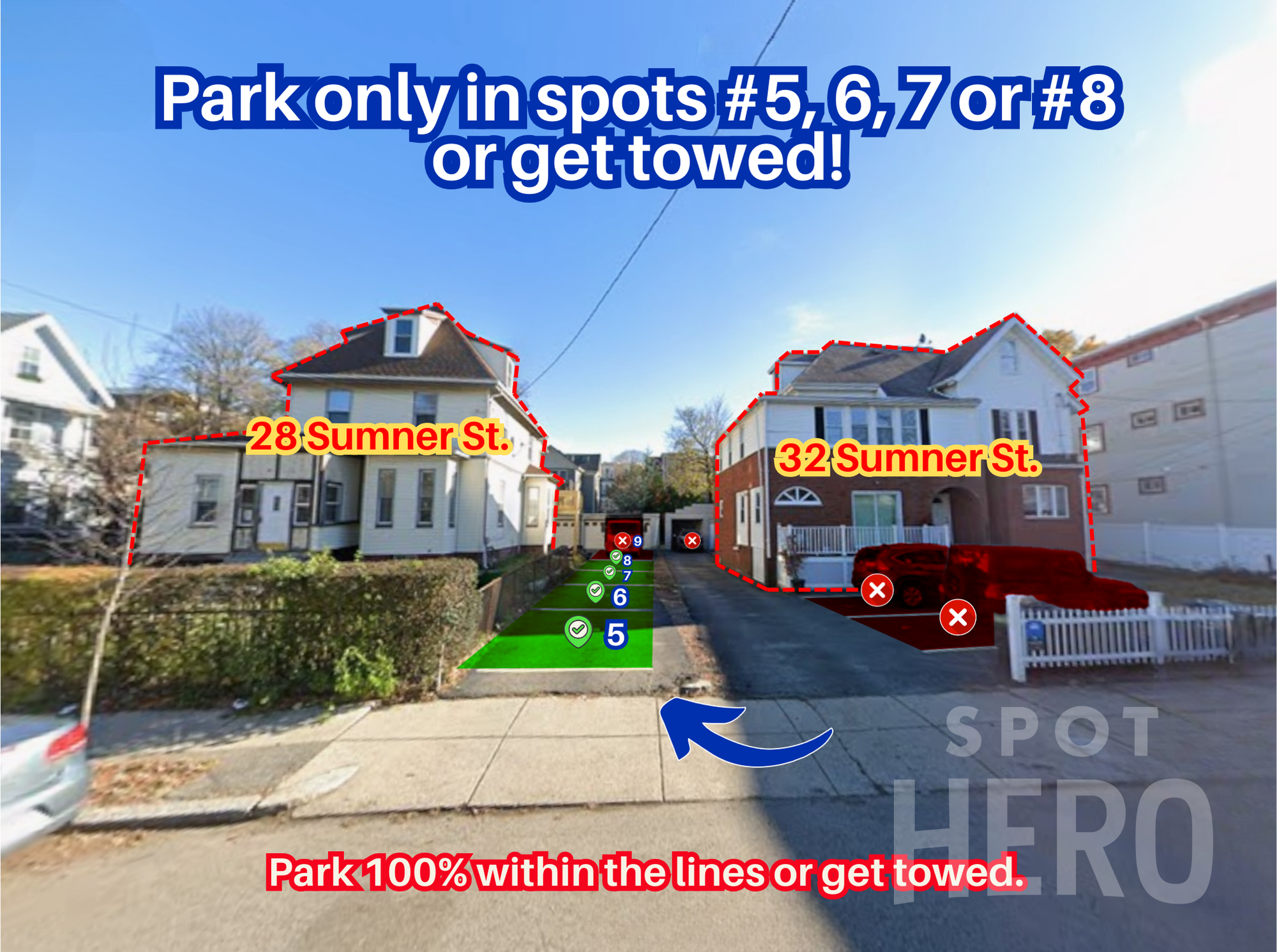 Photo of 28 Sumner St. - Spot #5, 6, 7 or 8 Only