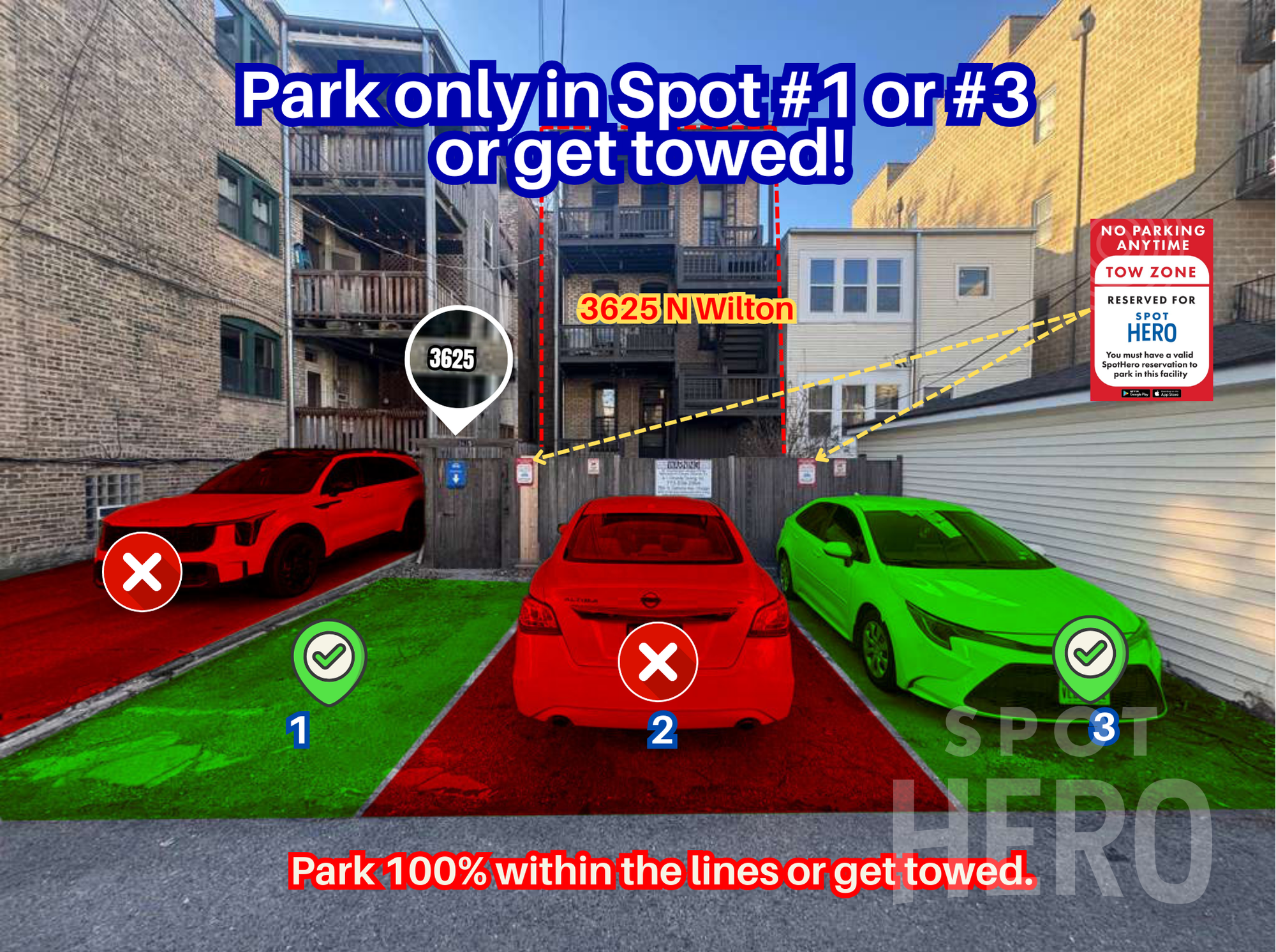 Photo of 3625 N Wilton Ave. - Spot #1 or #3 Only