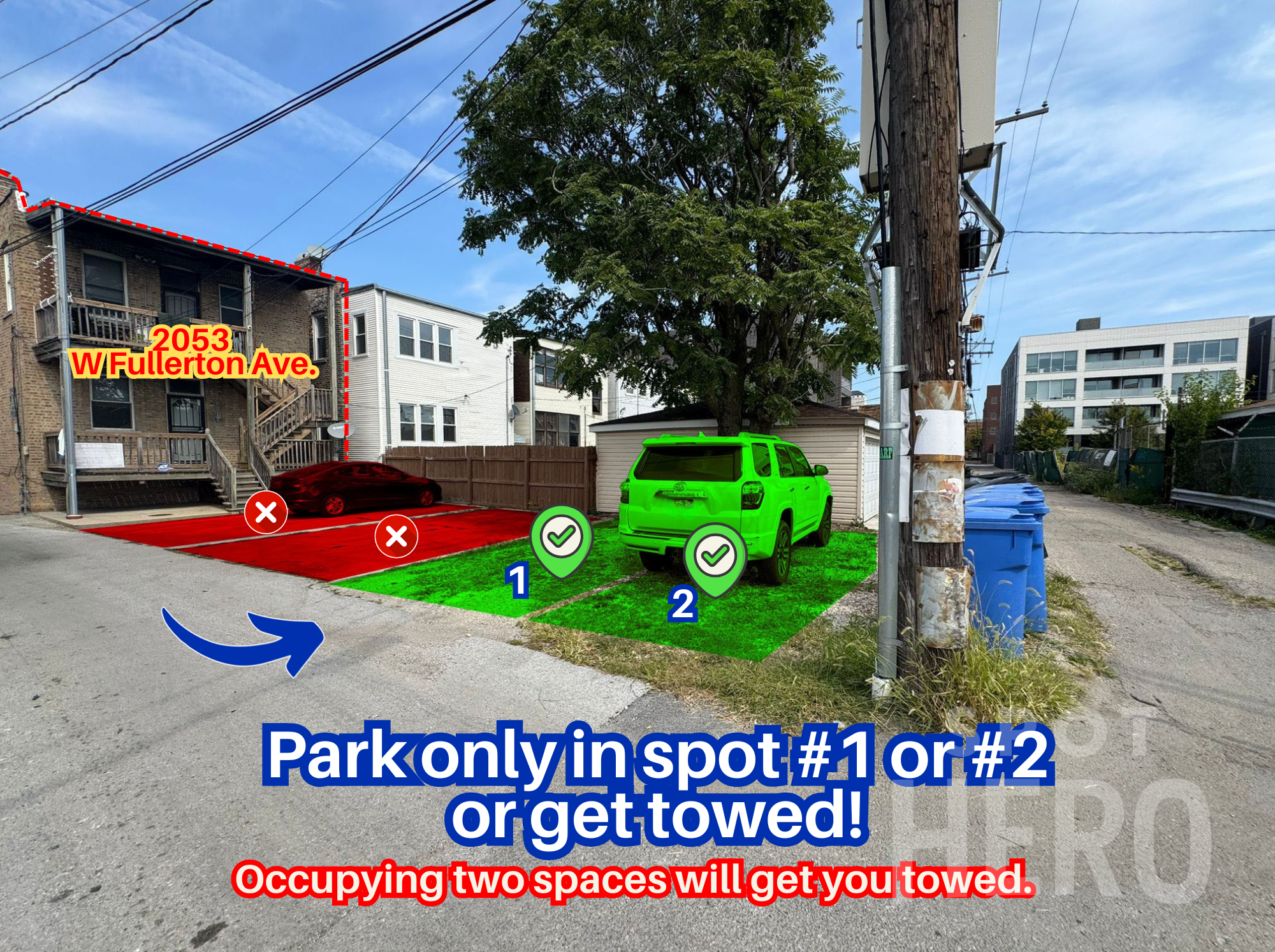 Photo of 2053 W Fullerton Ave. - Spot #1 or 2 Only