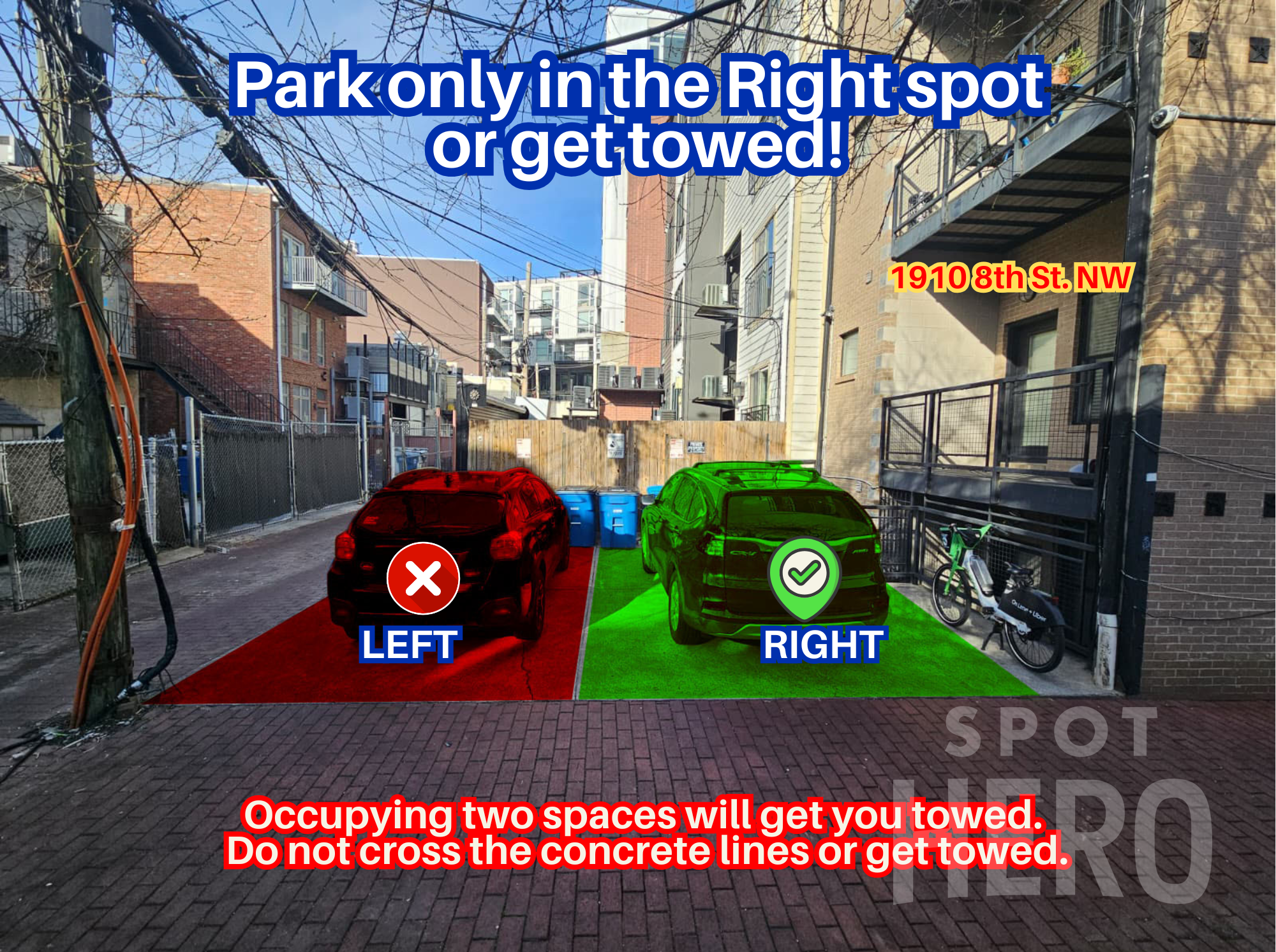 Photo of 1910 8th St. NW - Alley Spot