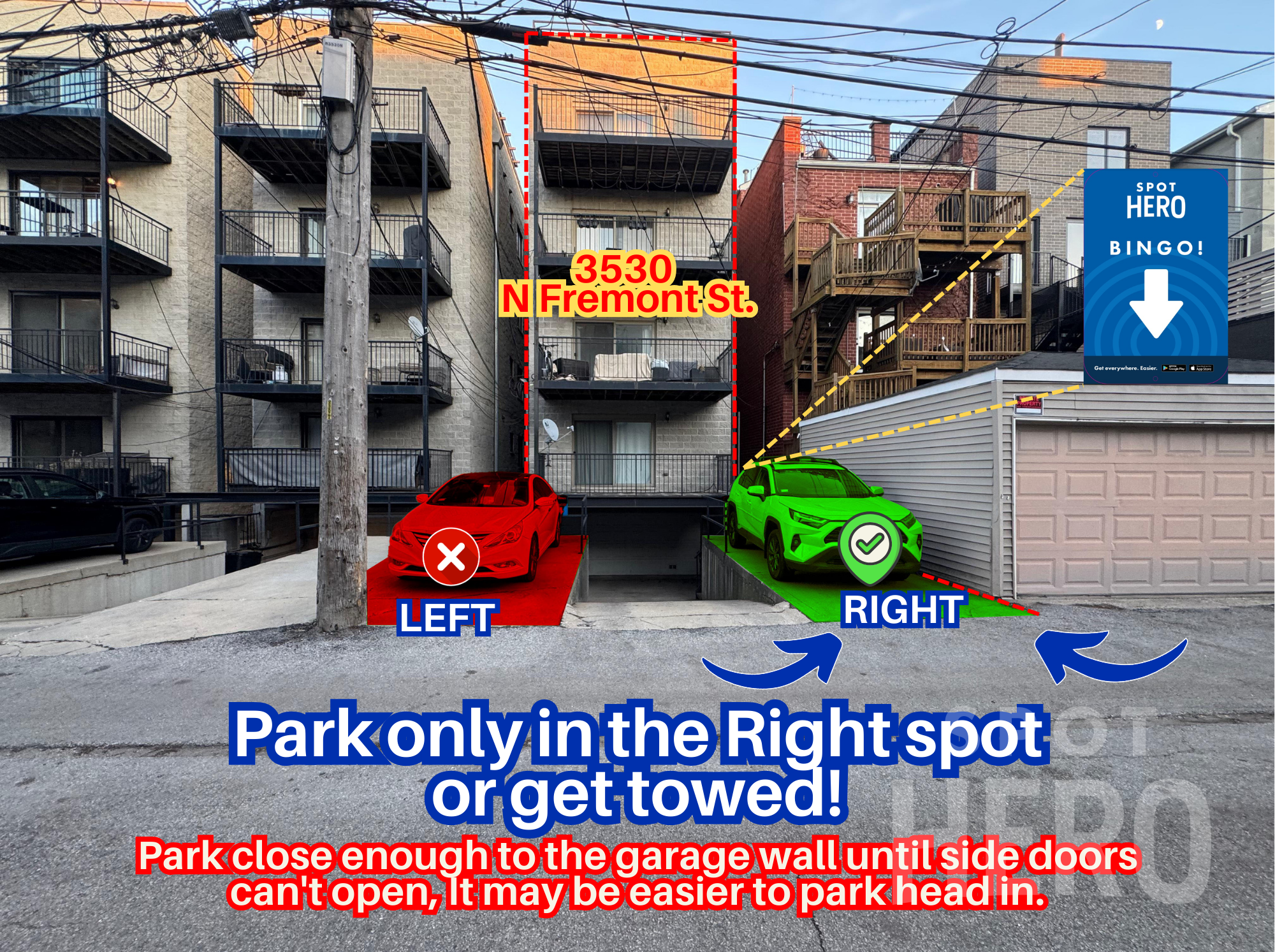 Photo of 3530 N Fremont St. - Right spot only