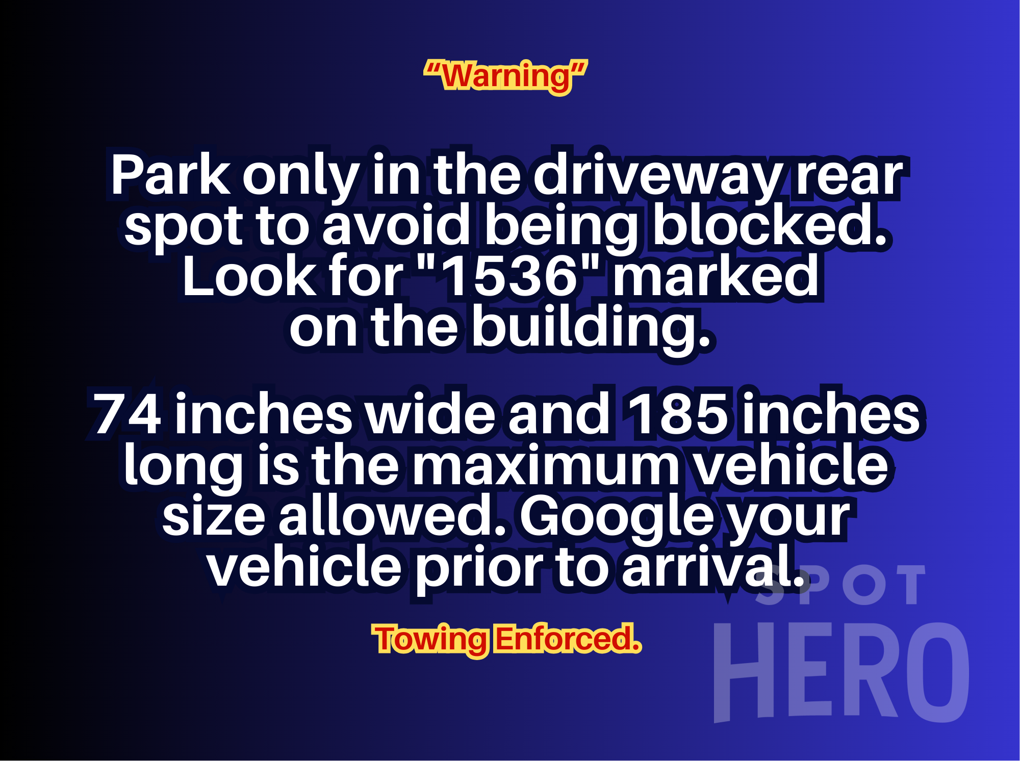 Photo of 1536 Michigan Ave. - Driveway Rear Spot Only