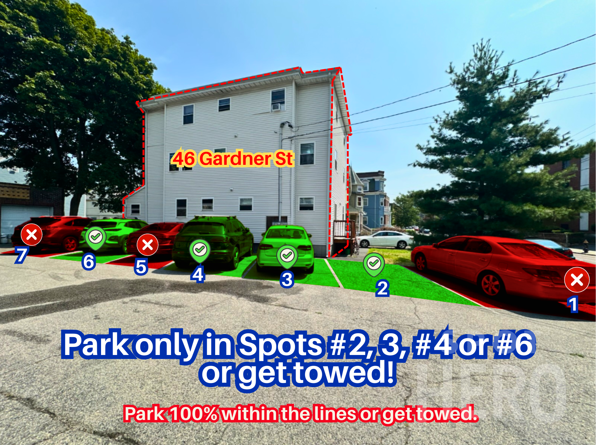 Photo of 42 Gardner St. - Spots #2, 3, 4 or 6 Only