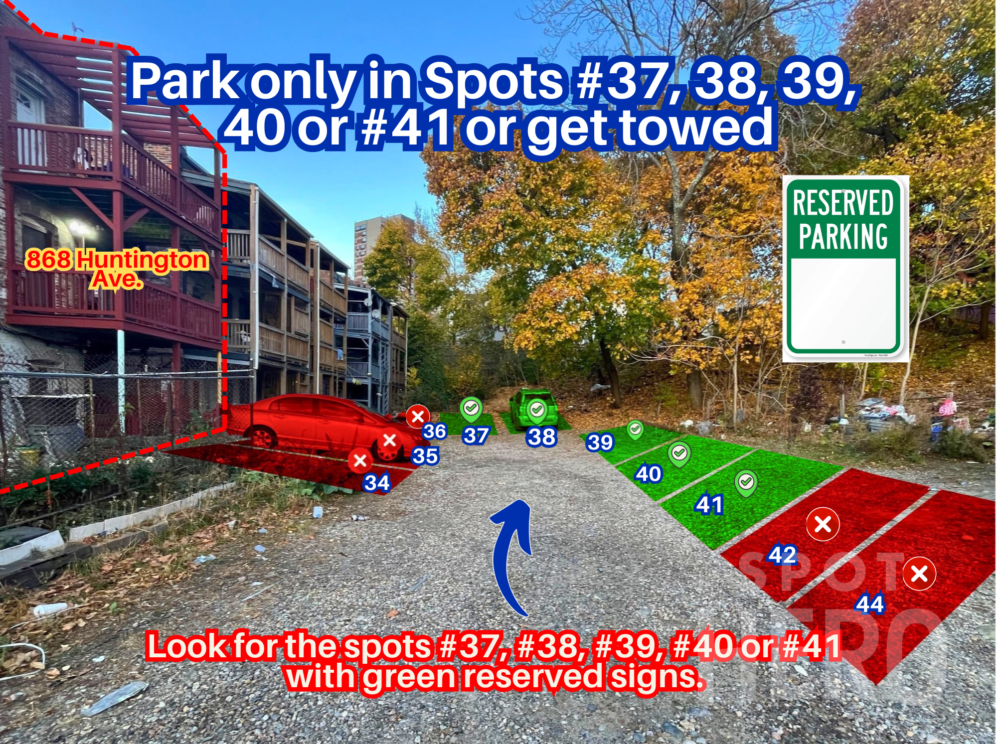 Photo of 868 Huntington Ave. - Spots #37, 38, 39, 40 or #41 Only